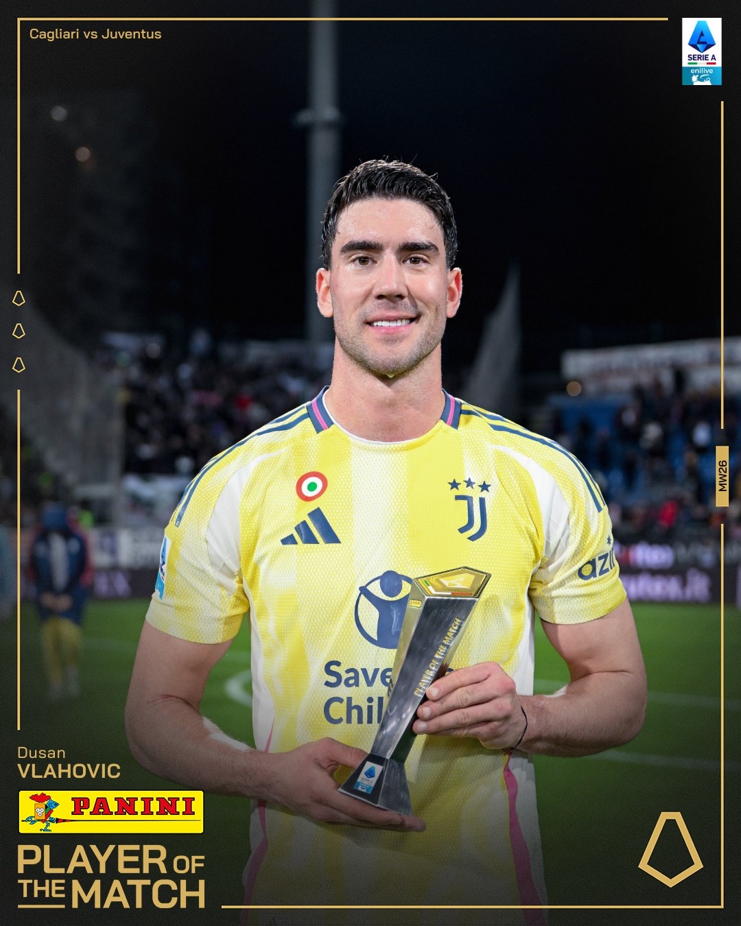  打進致勝進球！弗拉霍維奇當選尤文1-0卡利亞里全場最佳球員