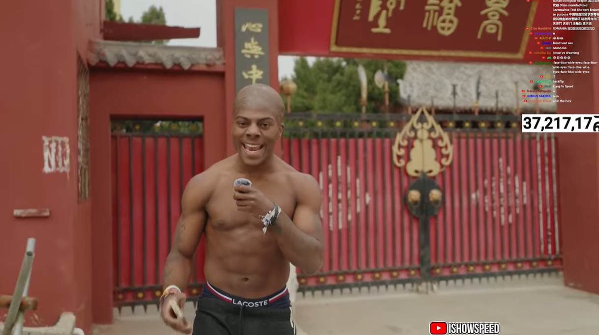  光頭造型！Speed中國(guó)行來(lái)到鄭州少林寺，上香拜佛學(xué)功夫